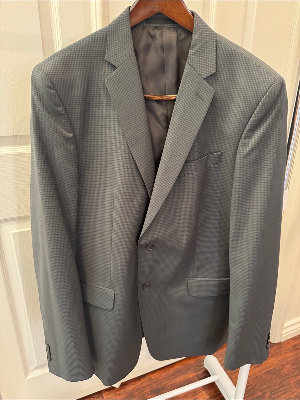 Versace Gray Two-Button Men's Suit Blazer